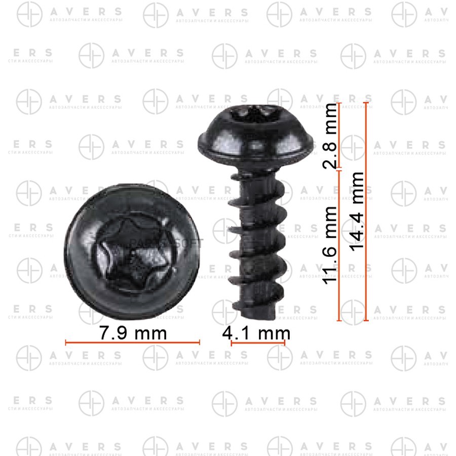 Винт с цилиндрической головкой Avers N10415903 - AVERS None None